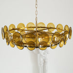 Aurora Chandelier Murano Glass Disc Vintage - Lamp Outdoor