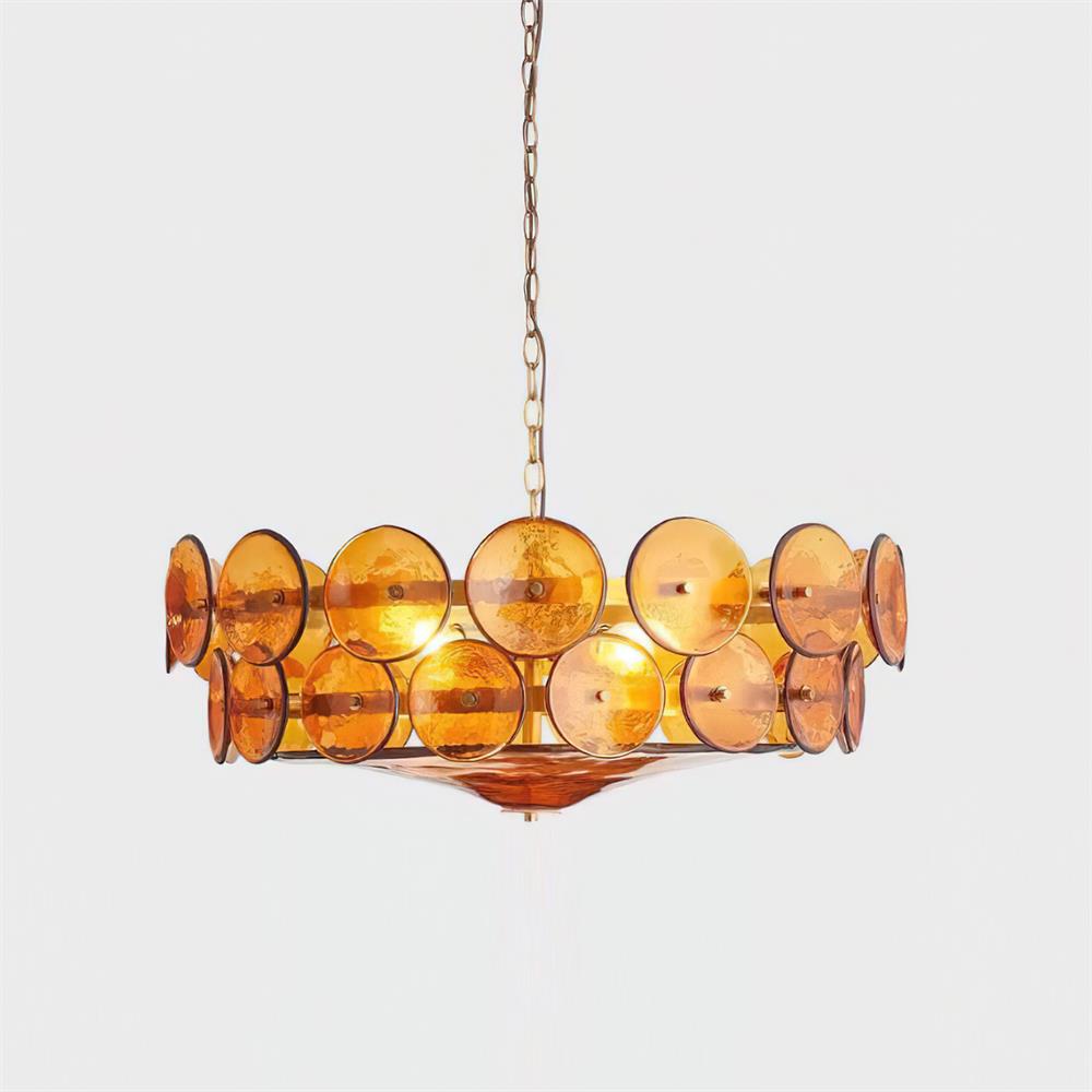 Ventilo Amber Glass Chandelier - Lamp Outdoor