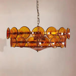 Ventilo Amber Glass Chandelier - Lamp Outdoor