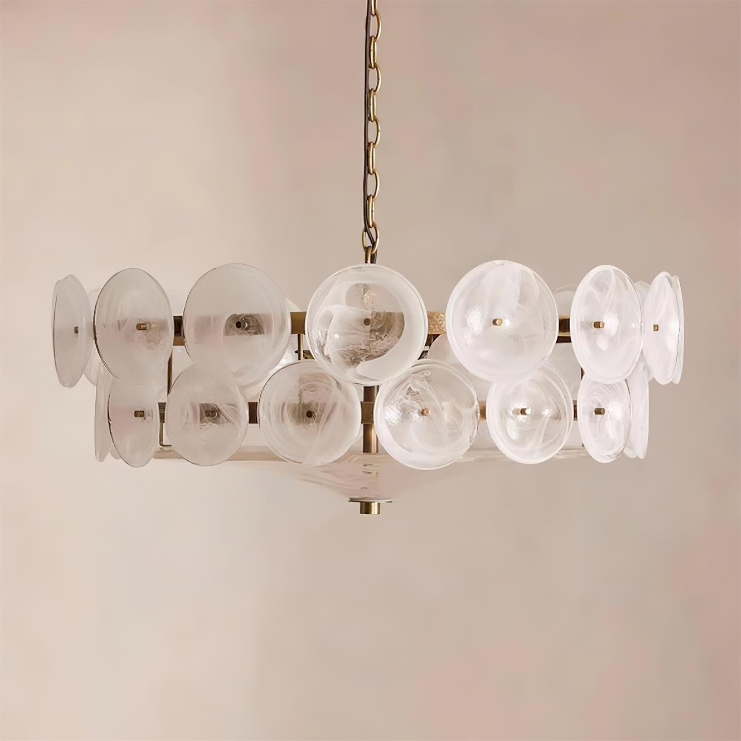 Ventilo Amber Glass Chandelier - Lamp Outdoor