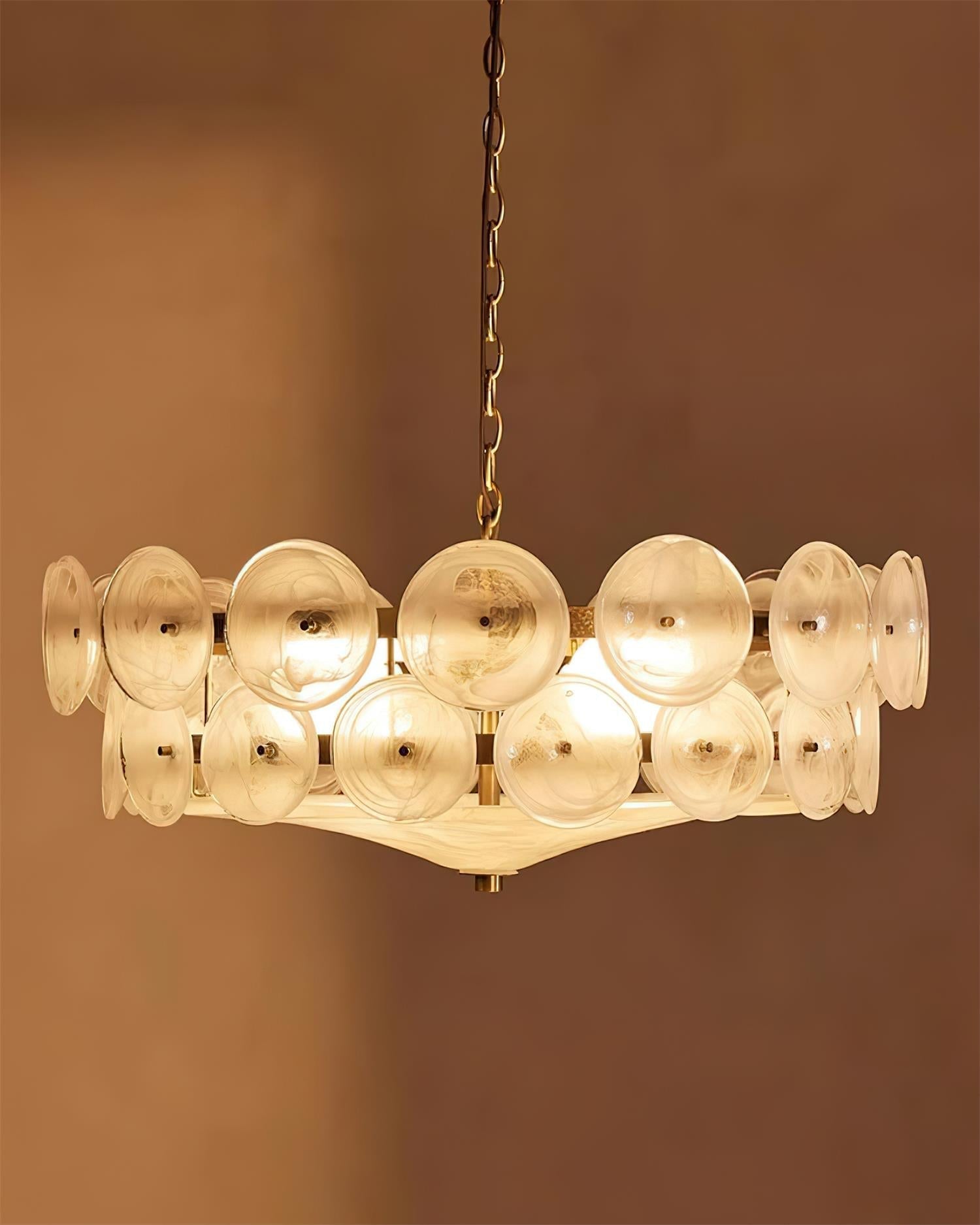 Ventilo Amber Glass Chandelier - Lamp Outdoor