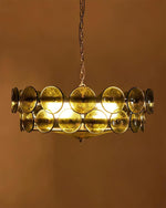 Ventilo Amber Glass Chandelier - Lamp Outdoor
