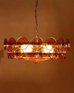 Ventilo Amber Glass Chandelier - Lamp Outdoor