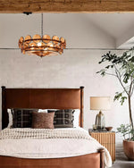 Ventilo Amber Glass Chandelier - Lamp Outdoor
