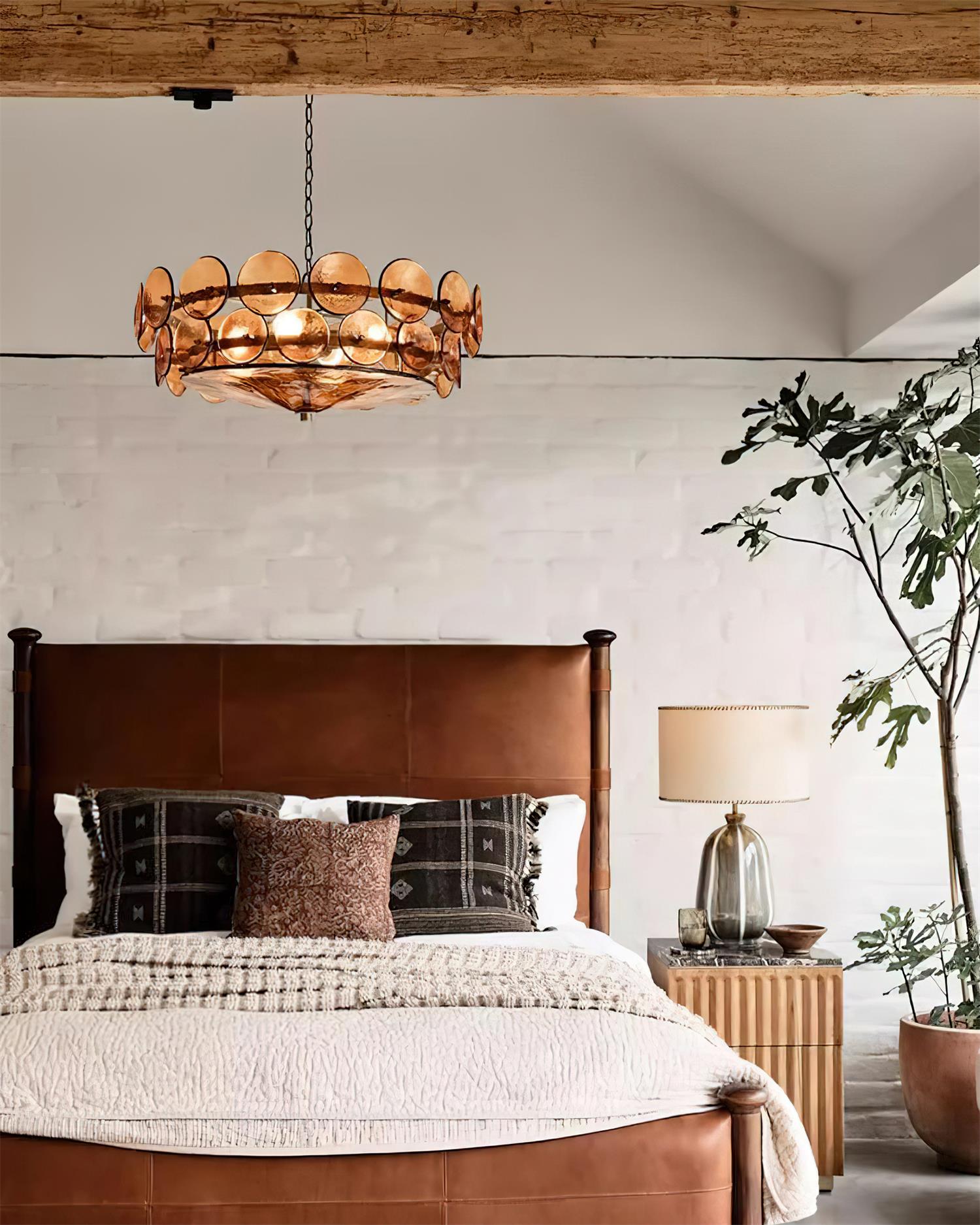 Ventilo Amber Glass Chandelier - Lamp Outdoor