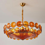 Ventilo Amber Glass Chandelier - Lamp Outdoor