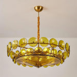 Ventilo Amber Glass Chandelier - Lamp Outdoor