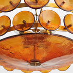 Ventilo Amber Glass Chandelier - Lamp Outdoor