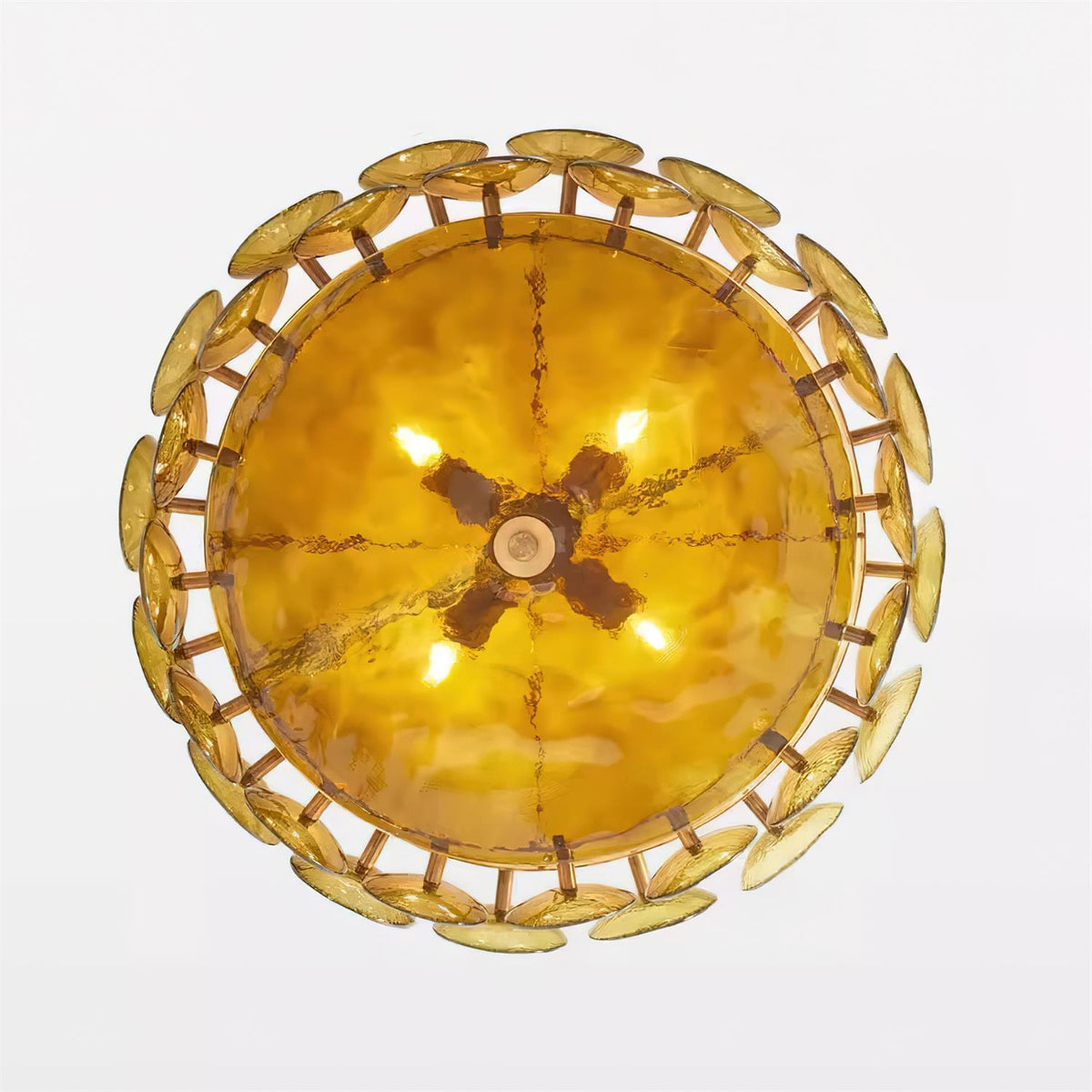 Ventilo Amber Glass Chandelier - Lamp Outdoor