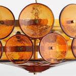 Ventilo Amber Glass Chandelier - Lamp Outdoor