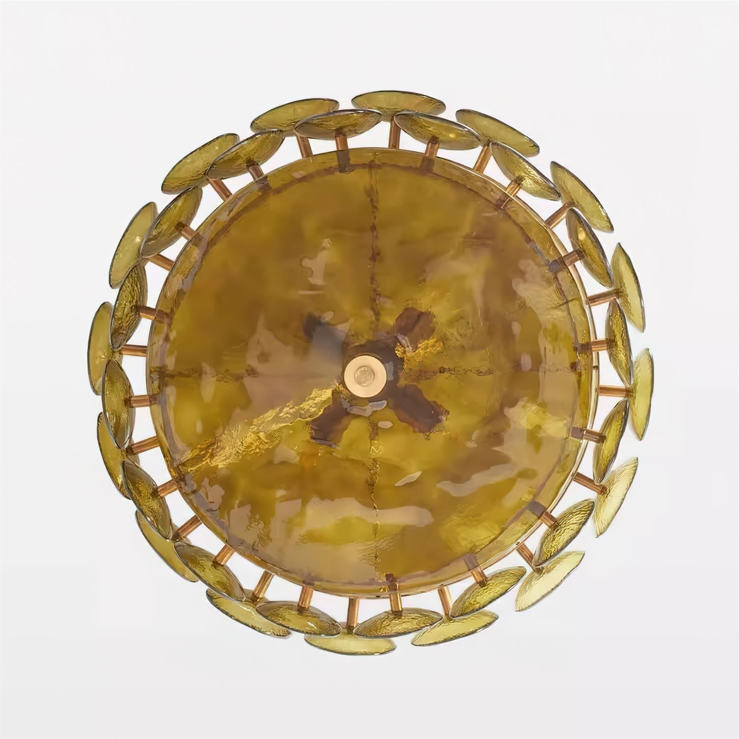 Ventilo Amber Glass Chandelier - Lamp Outdoor