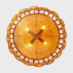 Ventilo Amber Glass Chandelier - Lamp Outdoor