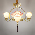 Lotus Oriental Resin Chandelier - Lamp Outdoor