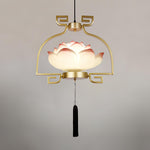 Lotus Oriental Resin Chandelier - Lamp Outdoor