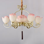 Lotus Oriental Resin Chandelier - Lamp Outdoor
