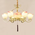 Lotus Oriental Resin Chandelier - Lamp Outdoor