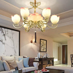 Lotus Oriental Resin Chandelier - Lamp Outdoor