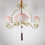Lotus Oriental Resin Chandelier - Lamp Outdoor