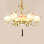 Lotus Oriental Resin Chandelier - Lamp Outdoor