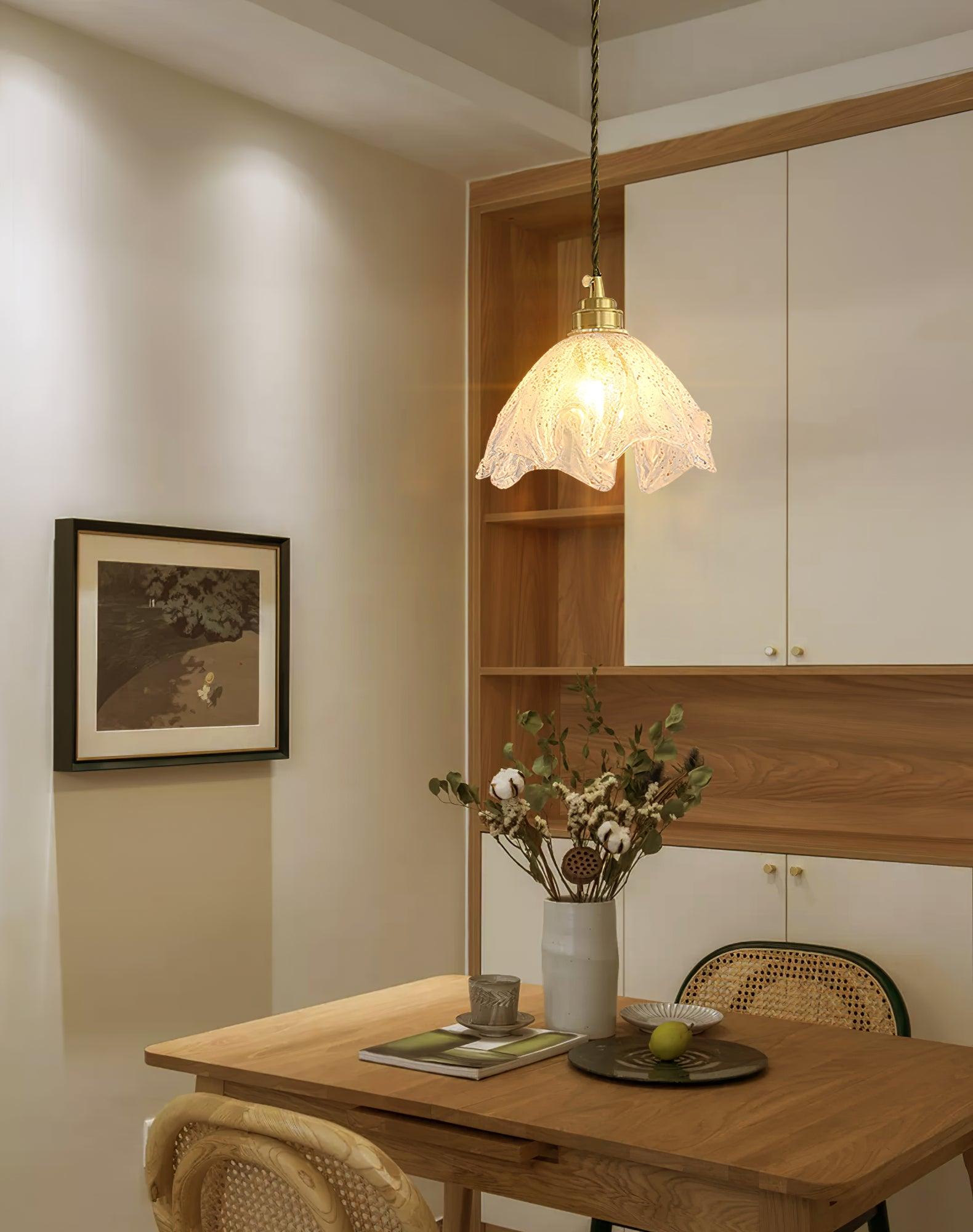 Lotus Crystal Small Pendant Light - Lamp Outdoor
