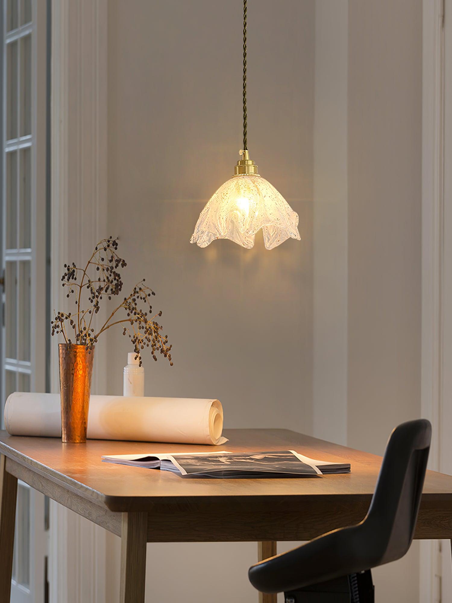 Lotus Crystal Small Pendant Light - Lamp Outdoor