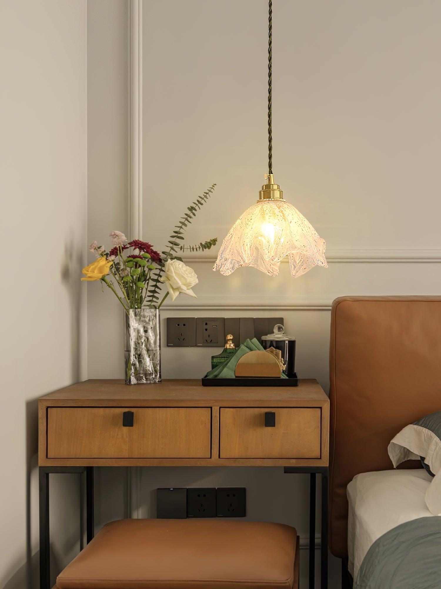Lotus Crystal Small Pendant Light - Lamp Outdoor