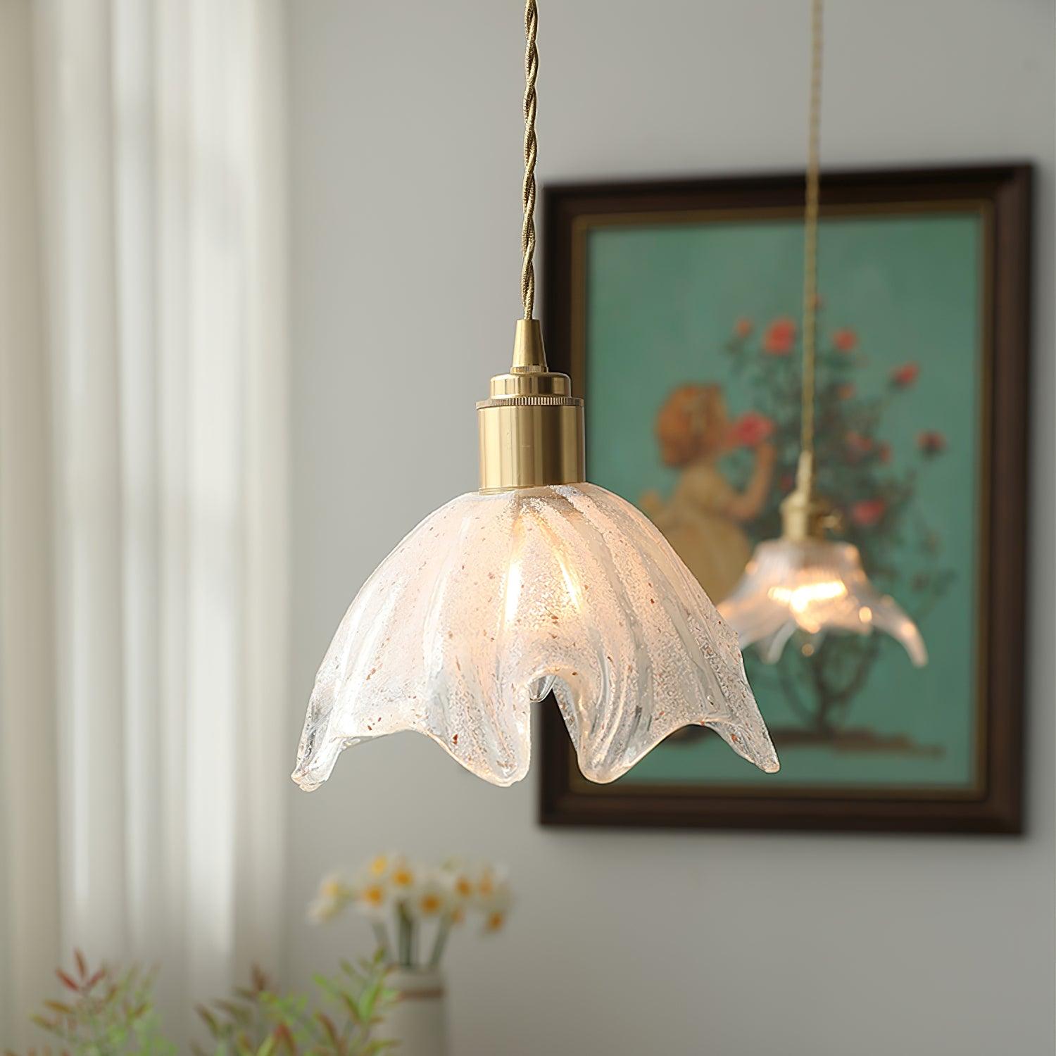 Lotus Crystal Small Pendant Light - Lamp Outdoor