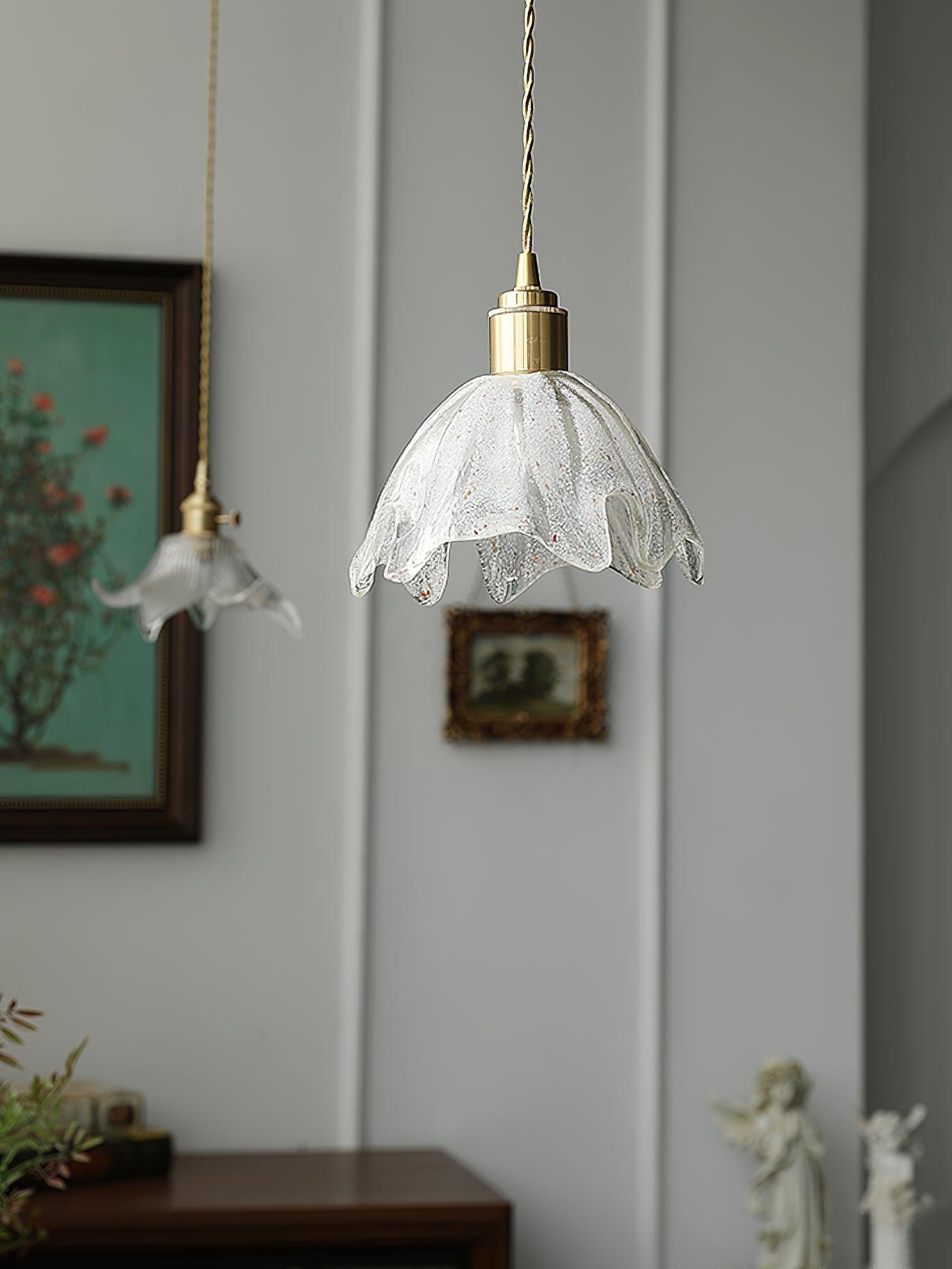 Lotus Crystal Small Pendant Light - Lamp Outdoor