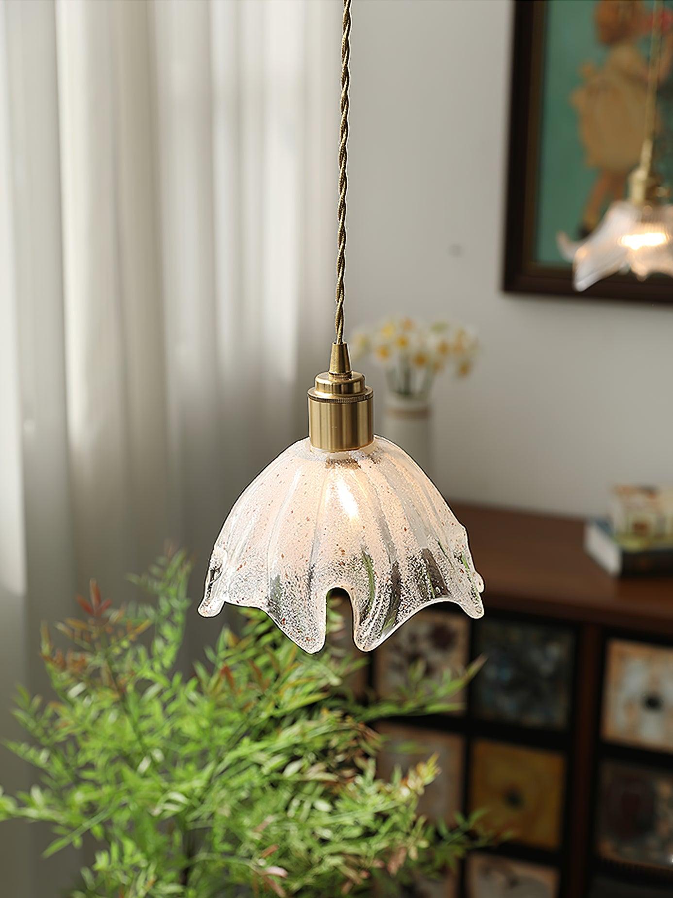 Lotus Crystal Small Pendant Light - Lamp Outdoor