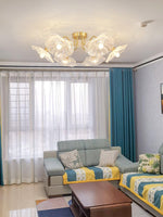 Lotus Leaf Glass Ceiling Lamp - Lamp Outdoor