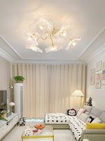 Lotus Leaf Glass Ceiling Lamp - Lamp Outdoor