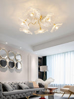 Lotus Leaf Glass Ceiling Lamp - Lamp Outdoor