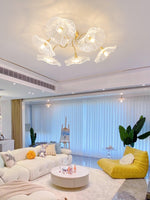 Lotus Leaf Glass Ceiling Lamp - Lamp Outdoor