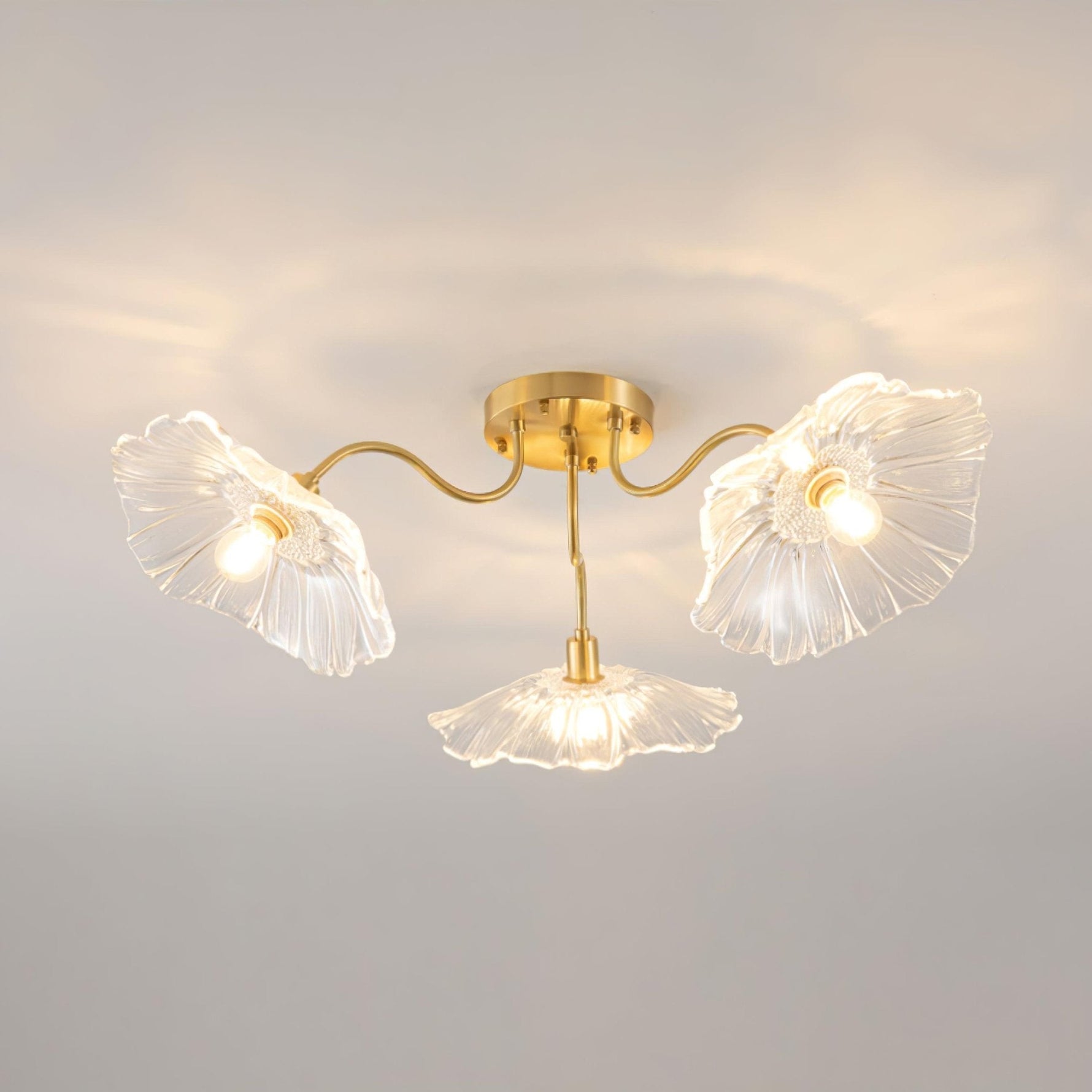 Lotus Leaf Glass Ceiling Lamp - Lamp Outdoor
