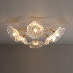 Lotus Leaf Glass Ceiling Lamp - Lamp Outdoor