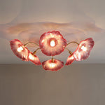 Lotus Leaf Glass Ceiling Lamp - Lamp Outdoor