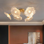 Lotus Leaf Glass Ceiling Lamp - Lamp Outdoor
