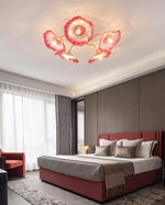 Lotus Leaf Glass Ceiling Lamp - Lamp Outdoor