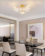 Lotus Leaf Glass Ceiling Lamp - Lamp Outdoor