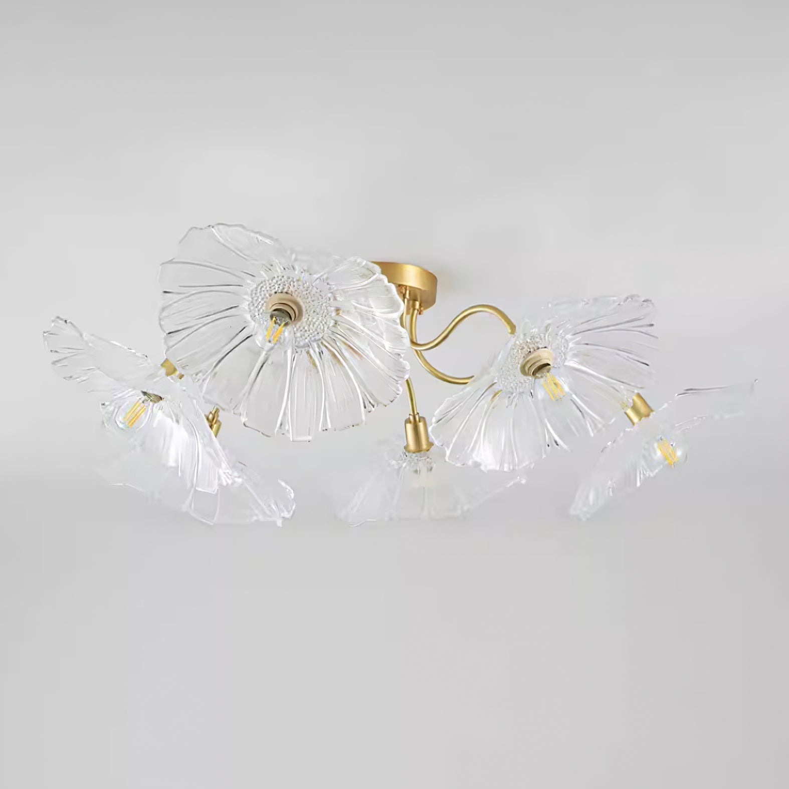 Lotus Leaf Glass Ceiling Lamp - Lamp Outdoor