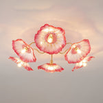 Lotus Leaf Glass Ceiling Lamp - Lamp Outdoor
