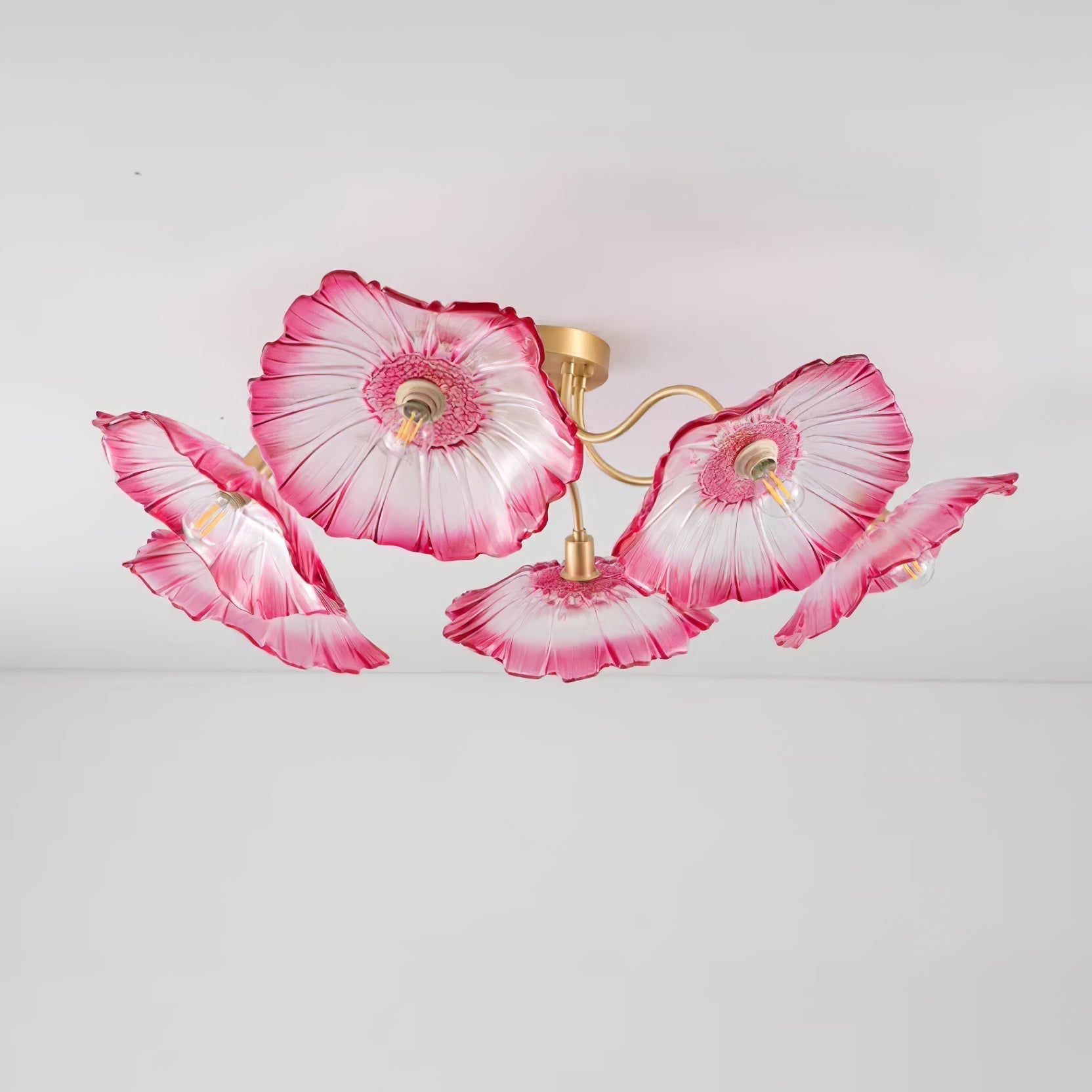 Lotus Leaf Glass Ceiling Lamp - Lamp Outdoor