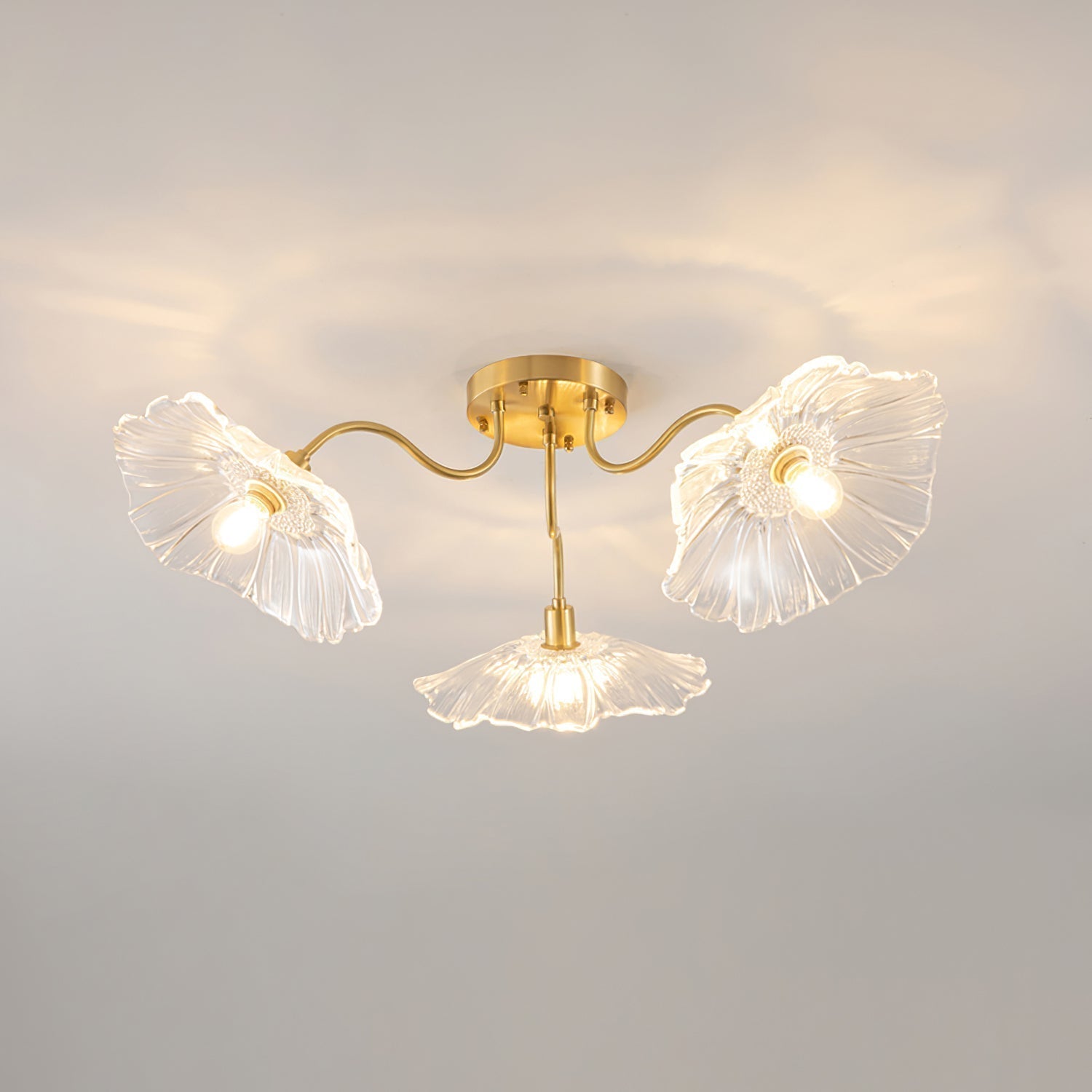 Lotus Leaf Glass Ceiling Lamp - Lamp Outdoor