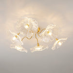 Lotus Leaf Glass Ceiling Lamp - Lamp Outdoor