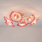 Lotus Leaf Glass Ceiling Lamp - Lamp Outdoor
