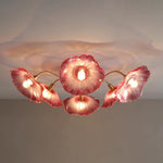 Lotus Leaf Glass Ceiling Lamp - Lamp Outdoor