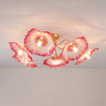 Lotus Leaf Glass Ceiling Lamp - Lamp Outdoor