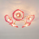 Lotus Leaf Glass Ceiling Lamp - Lamp Outdoor