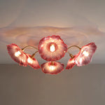 Lotus Leaf Glass Ceiling Lamp - Lamp Outdoor