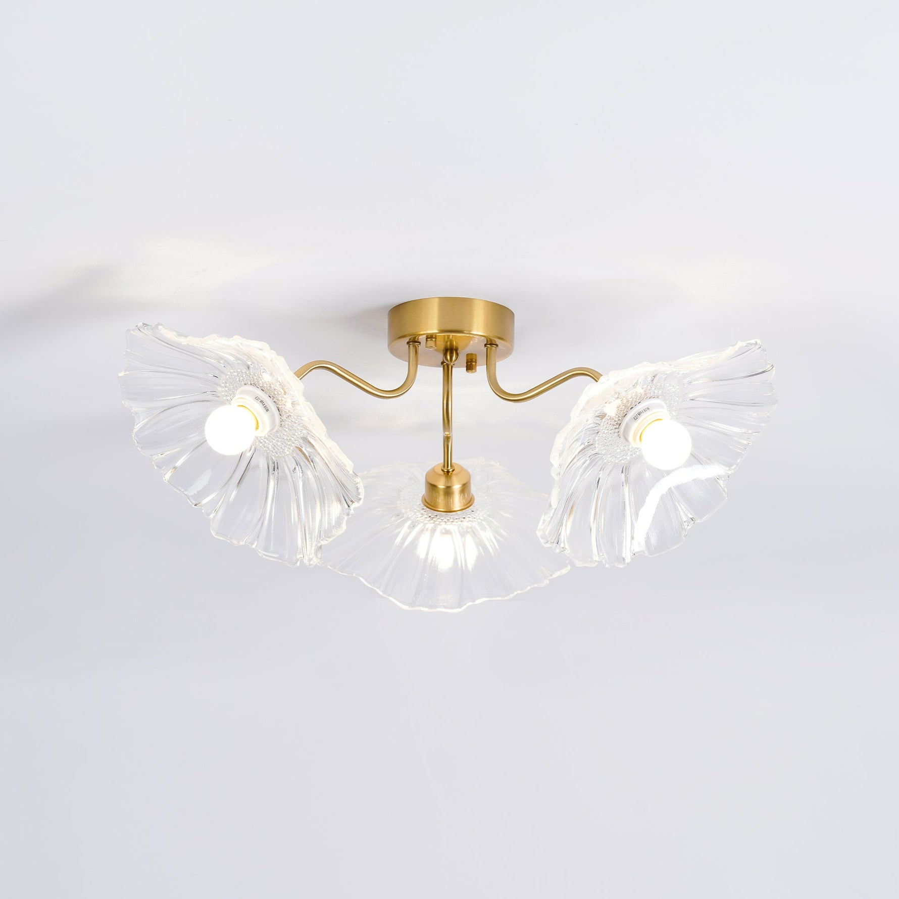 Lotus Leaf Glass Ceiling Lamp - Lamp Outdoor